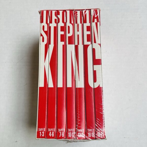 Stephen King Insomnia Audio Cassette Tapes Set 21 Audio Cassettes New Sealed - Picture 1 of 4